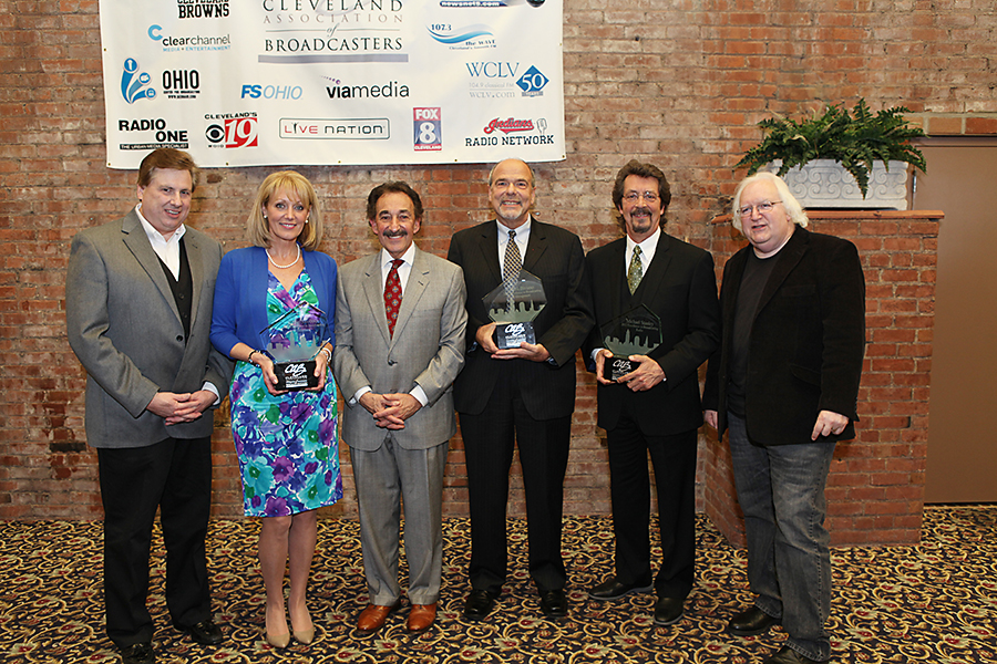 Awards for Excellence in Broadcasting recipients, Robin Swoboda, , Mark Biviano, and Michael Stanley
