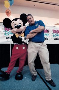 Paul Lorko with Mickey Mouse